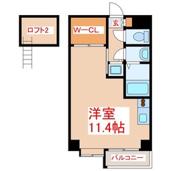 カナン中央町　Ｂ館の物件間取画像